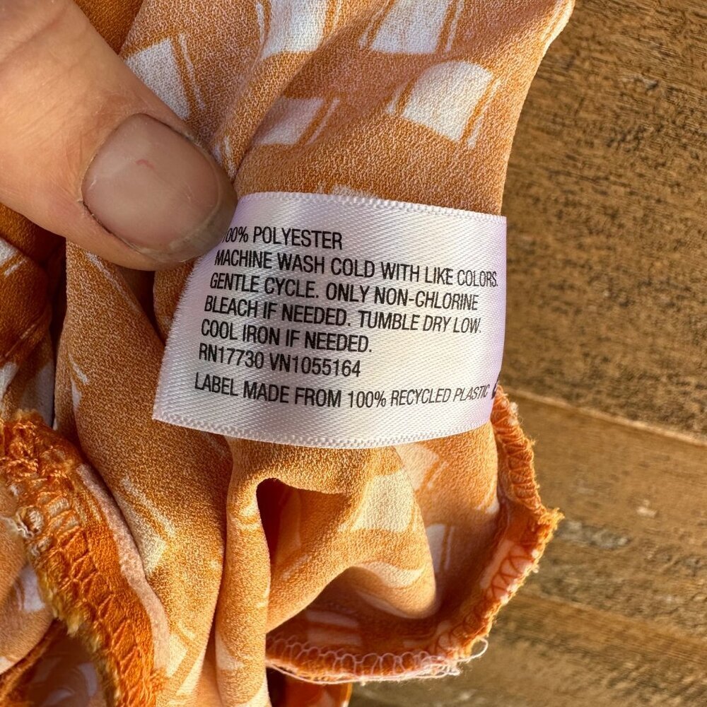 A New Day Orange White Pockets Dress Shorts Women’s Size S - Picture 9 of 15